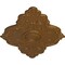 Ekena Millwork Piedmont Ceiling Medallion (Fits Canopies up to 6 1/2"), 67 1/8"W x 48 5/8"H x 1 7/8"P, Smokey Topaz CM67PESTF - alternate 3